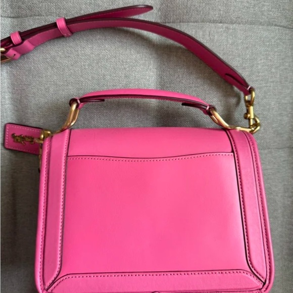 Used Coach Hero Shoulder Bag in Petunia Pink - Picture 3 of 6